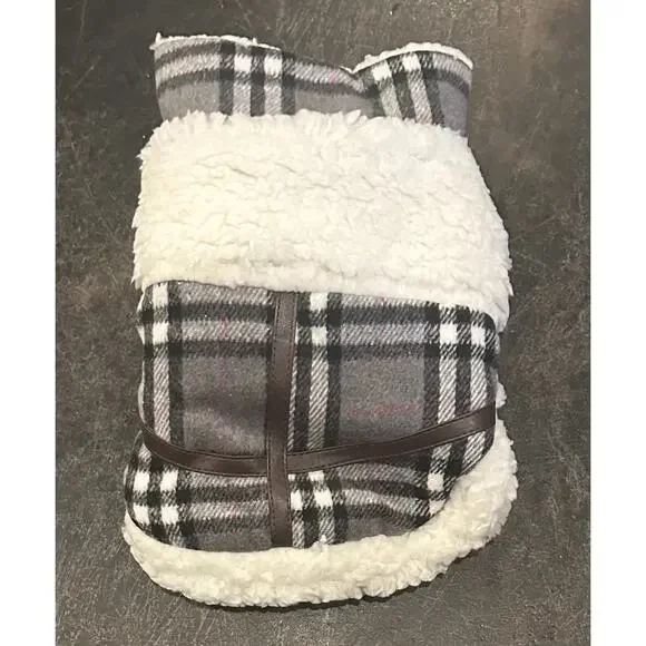 Warm Dog Clothes for Small Dog or Cat Coats Jacket Pet Sweater Grey, X-Small New - Picture 4 of 14